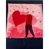 Love sign throw pillows cover.