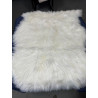 WHITE FUR AREA RUG