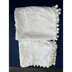 White pillow cover 31x20
 Dimension-40x60cm